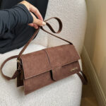 Women’s PU Leather Underarm Bag – Stylish Square Shoulder Bag