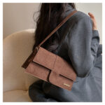 Women’s PU Leather Underarm Bag – Stylish Square Shoulder Bag - Image 3